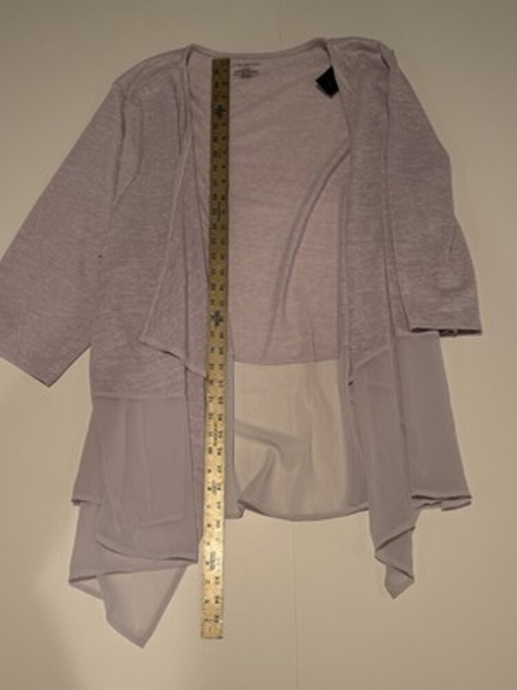 Lane Bryant Open Cardigan Blouse Womens 26/28 Long Sleeve SKU229
